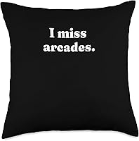 Vista 1 de I Miss Arcades Retro 80s y 90s Gaming Nostalgia Gamer Almohada