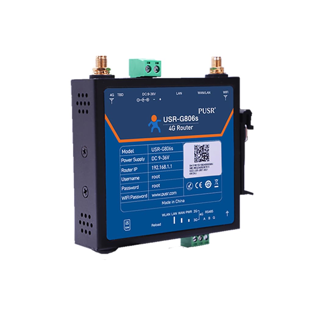 USR-G806s-G Industriale 4G LTE, Wi-Fi, RS485, GPS e VPN Router con GNSS