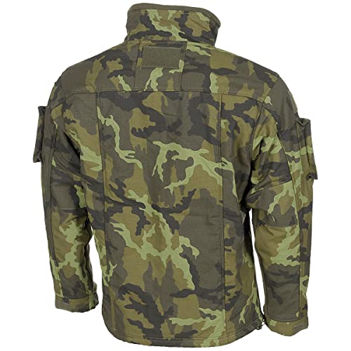 Chaqueta de lana US Combat MFH Czech Woodland resistente con acabados y costuras reforzadas 2