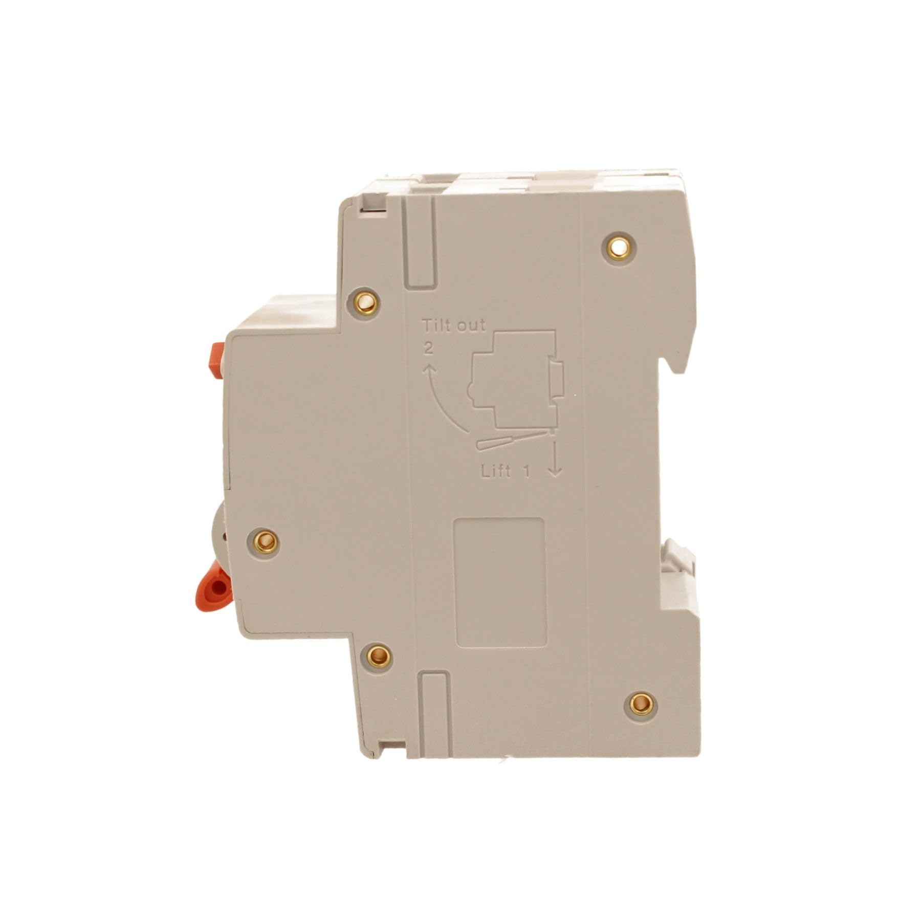 Interruptor diferencial magnetotérmico 16 A C16, RCBO Tipo AC Curva C, 1P+N 6 kA 30 mA, doble palanca con diagnóstico visual, 2 módulos DIN, serie PL8HM electromagnética