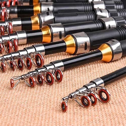 JINGYAN Wędki Spinning Ultralight Wędkarski Ręk Teleskopowy Przody Wędkarskie Narzędzie Włókno węglowe Włókna Węgla Władza Wędka Przynęta Przenośne Sea