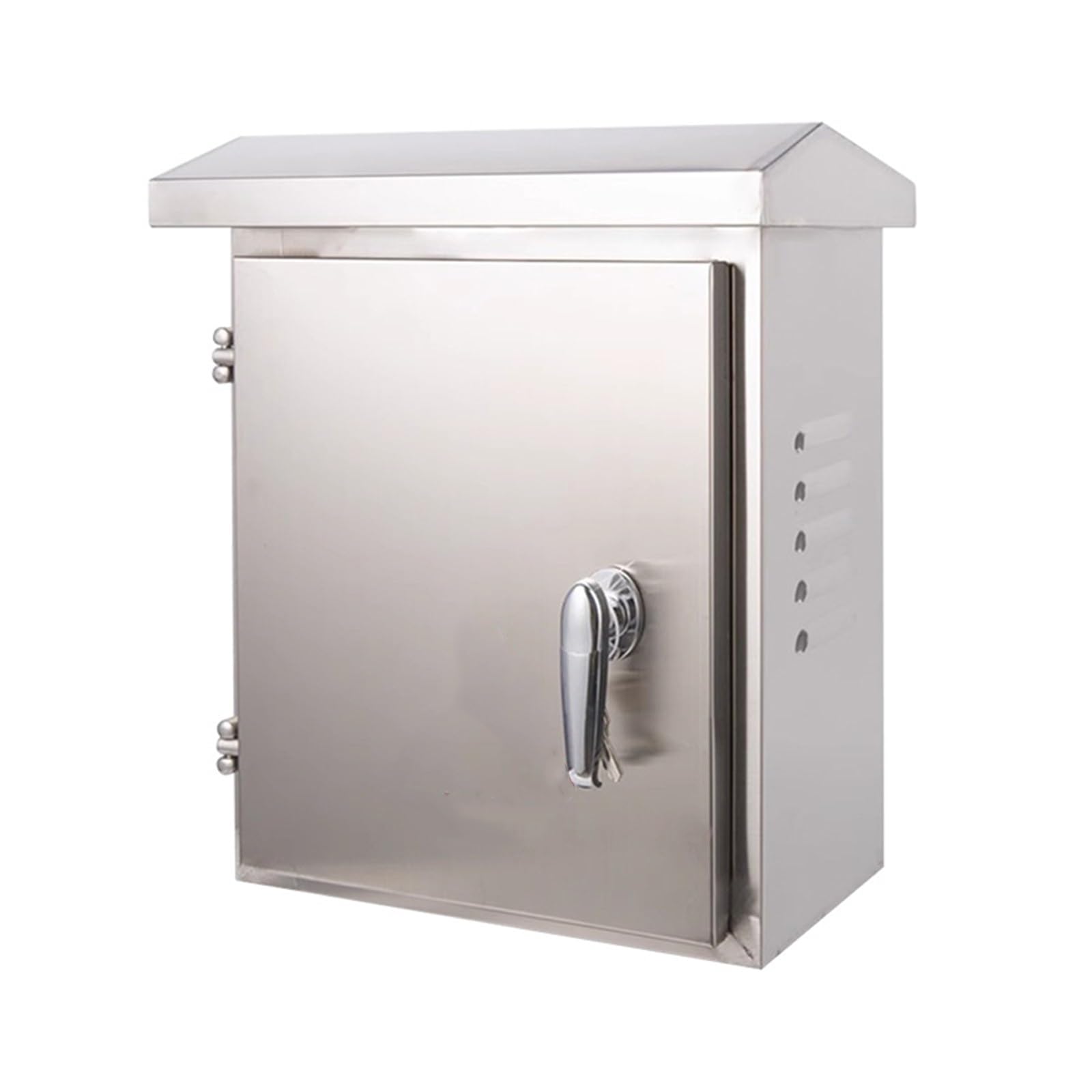 XBTGS Caja eléctrica de acero inoxidable impermeable, armario de pared a prueba de polvo con cerradura reforzada y placa extraíble, 50 x 39,9 x 20 cm para seguridad, color: 50 x 39,9 x 20 cm