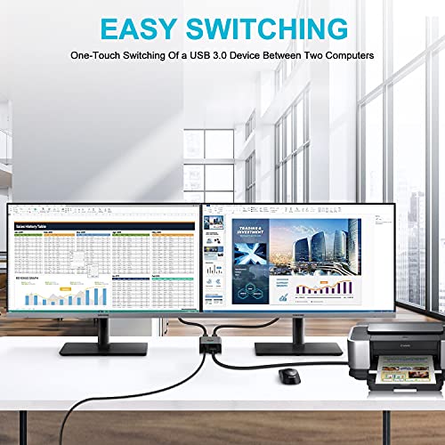 SGEYR USB 3.0 Switch 2 in 1 Out für mehrere Computer