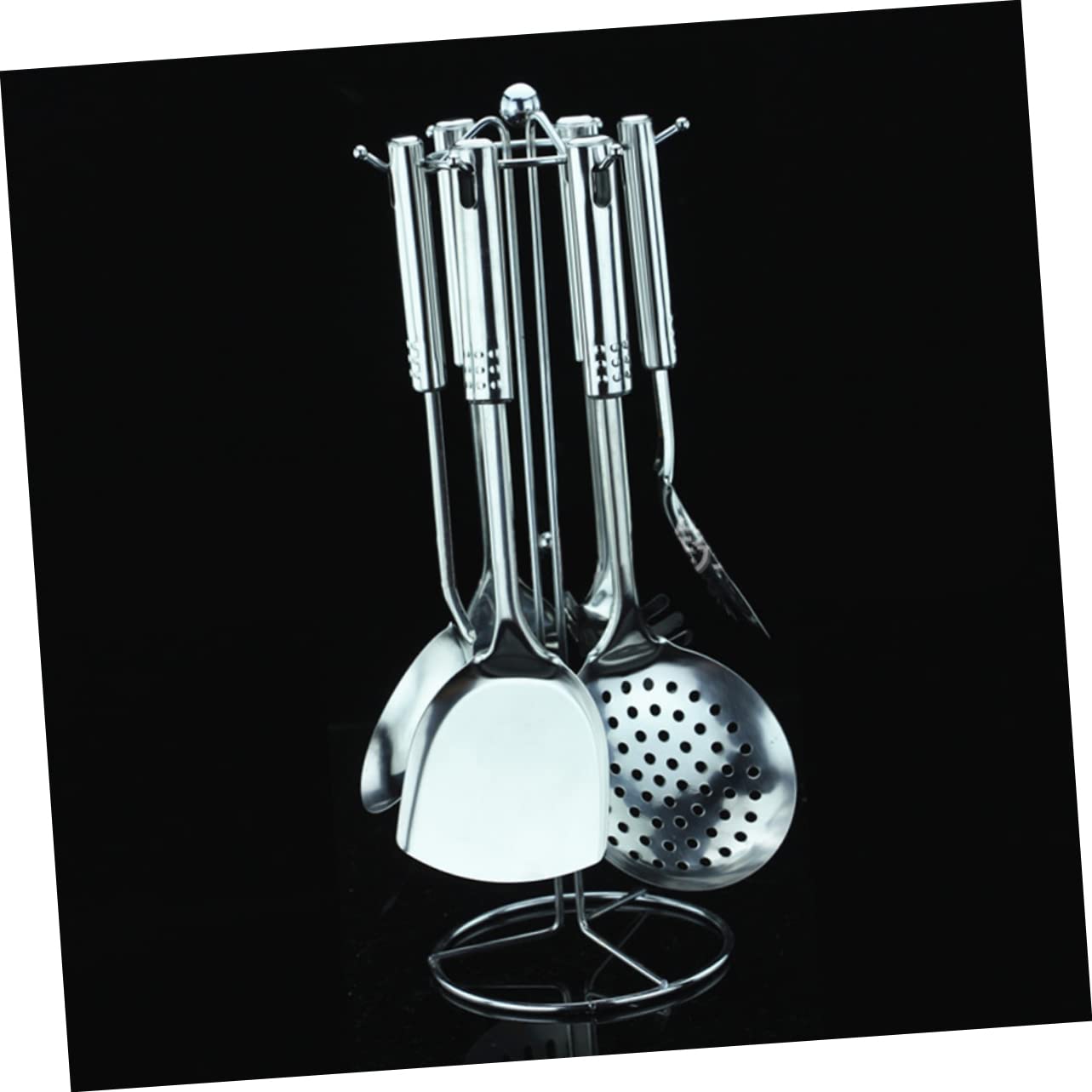 SHOWERORO 7pezzi Utensili Da Cucina Acciaio Inossidabile Utensili Leggeri e Resistenti Lavabili Lavastoviglie Per Ogni Cucina Design Pratico Odore