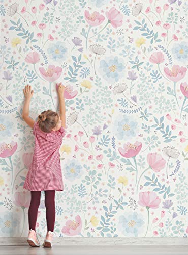 Papier peint aquarelle pour rénover facilement un mur floral - 3