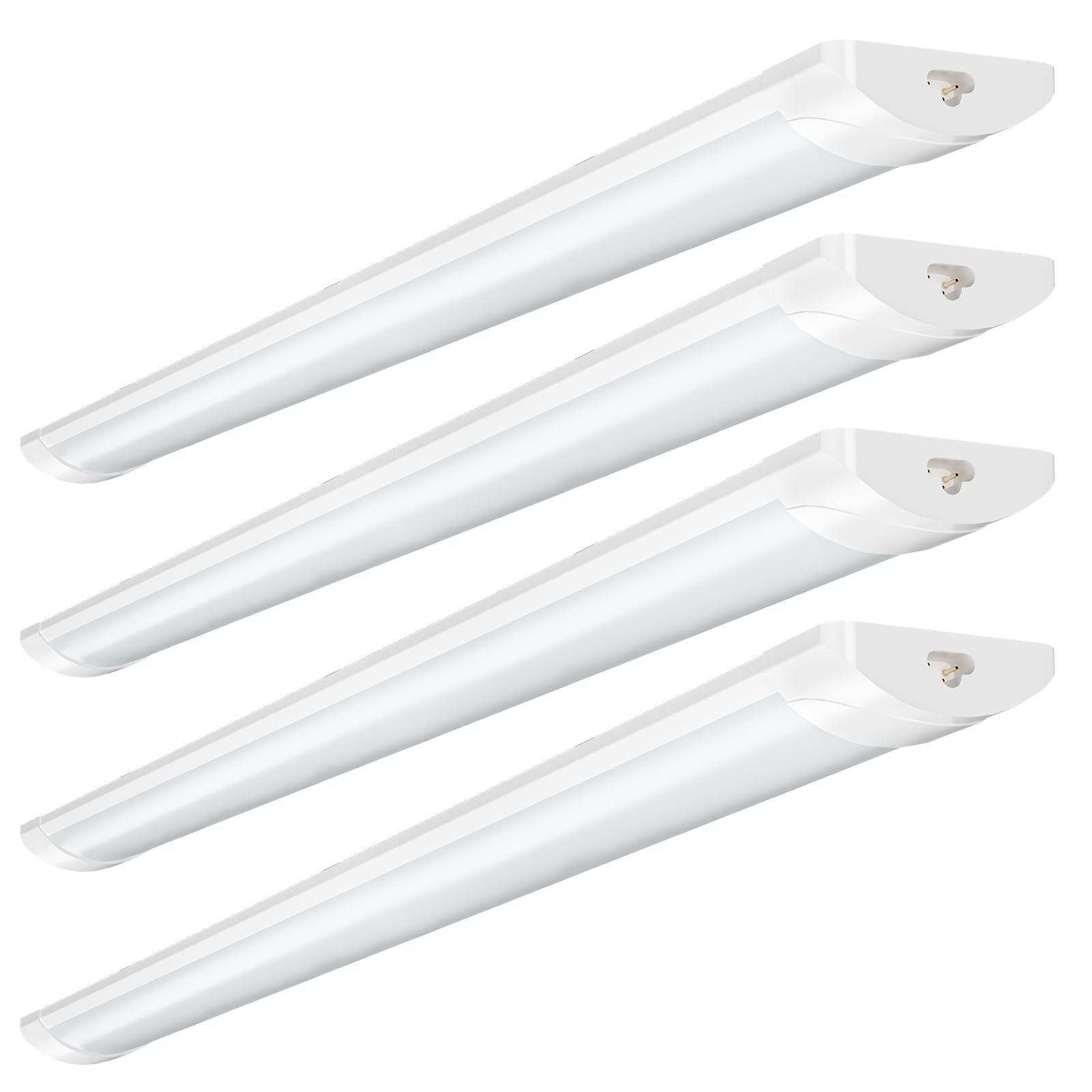 Sararoom 2Pack LED Batten Lights, 6FT 180cm(90+90cm) Linkable Daylight Tube Light - 60W 6000LM Wall Light Shed Loft Light, IP45 Ceiling Light Strip for Garage Lighting,Office Bedroom Kitchen Workshops