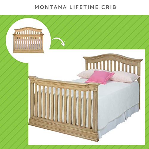 Full-Size Conversion Kit Bed Rails For Baby Cache Cribs | Multiple Finishes Available (Driftwood) #TOP3