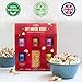 DIY Movie Night Popcorn Toppings Kit, Make Your Own Popcorn, Five Delicious Popcorn Toppings + 500g Popcorn Kernels, Fun for Kids, Adults and Date Night