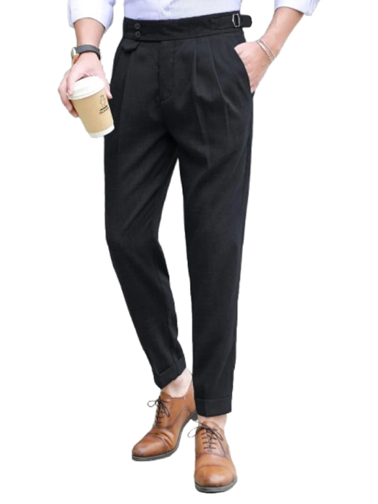 Lymio Pantaloni per gli uomini || Casual Pantaloni Uomo || Stile solido Pant || Patten elegante con pantaloni (TR-46-50)