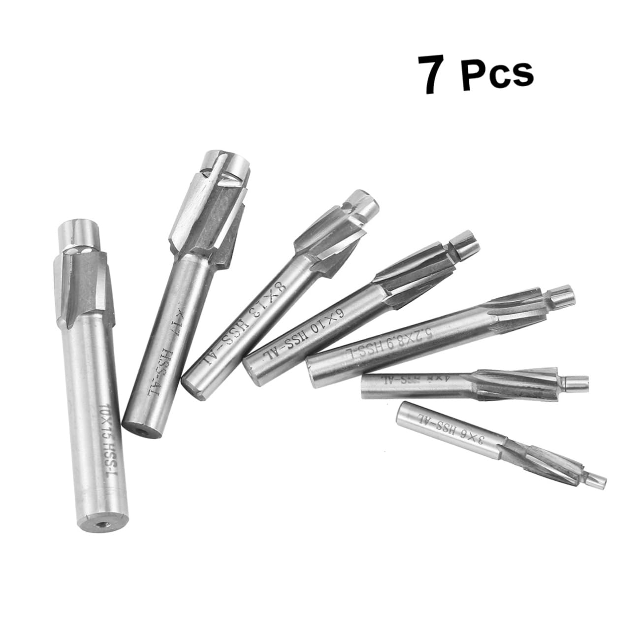 7Pcs High Cutter Countersunk Head Drill Bits for CNC Machines Precision Advanced Wear Resistant Tools for High Efficiency Machining