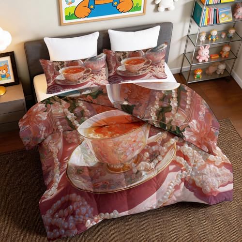 Edredón de microfibra de 135x200 cm lavable sin funda con 2 fundas de almohada 2