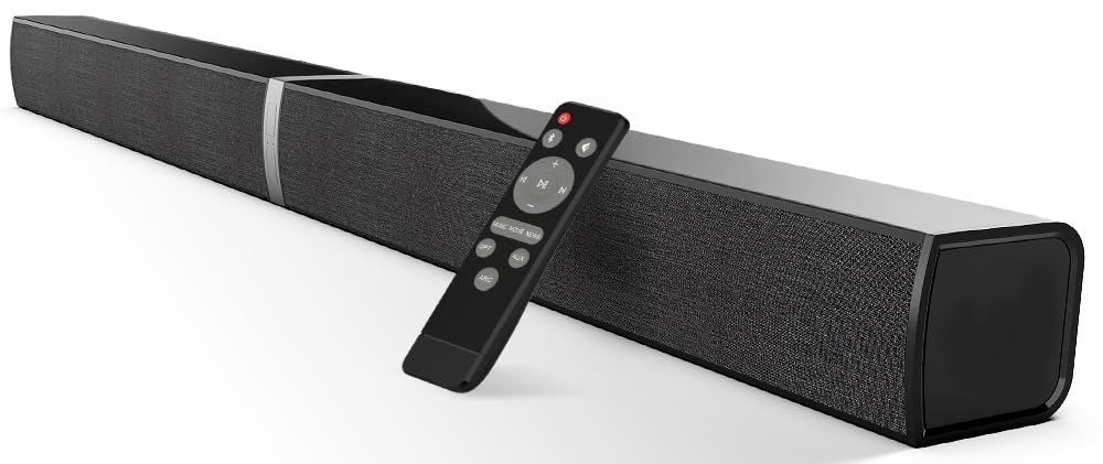 HoYLluDLL Bluetooth Soundbar per TV, 32 Inch Staccabile 2 in 1 Sound Bar per Televisore con Audio Potente, Altoparlanti per TV per Home Theater Audio, 2.0 canali con OPT/ARC/AUX, 1pcs