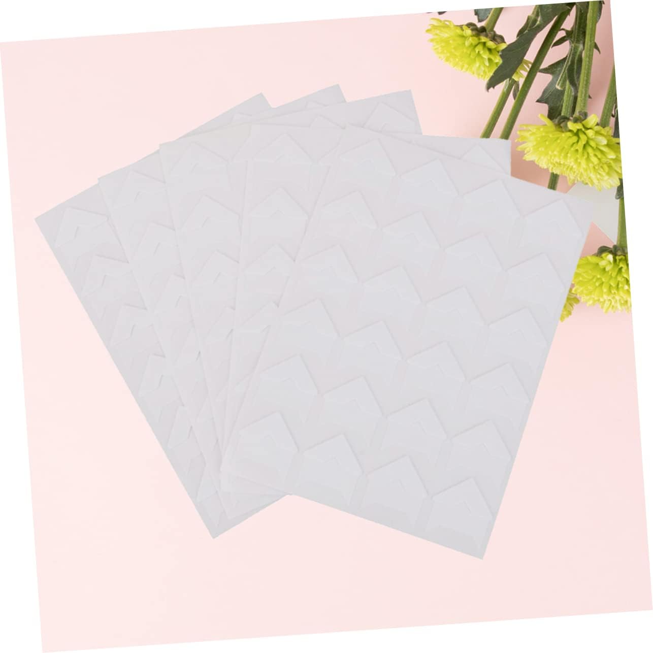 Lurrose 10sheets Self-Adhesive Photo Corners White Picture Mounting Stickers for Scrapbooking Albums and Journals Easy to Use Photo Corner Stickers for Memory Books and Diary Decoration