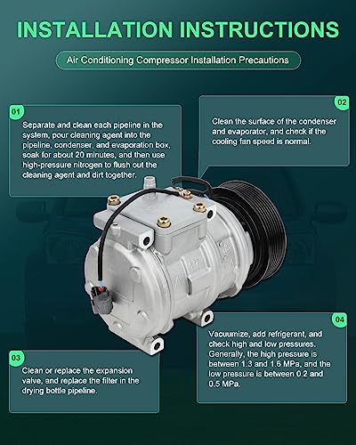 Image of SCITOO AC Compressor fit for Land Rover for Discovery 4.0L 1999-2002