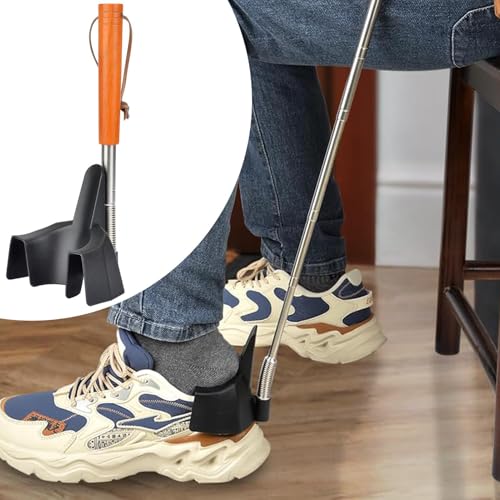Zapatilla telescópica portátil de mango extensible para calzar zapatos sin agacharse 3