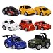 ToyerBee Car Toys-Die-cast Cars and Pull Back Vehicles for Toddlers & Kids (8 PCS)-Friction Powered-Bright Colored