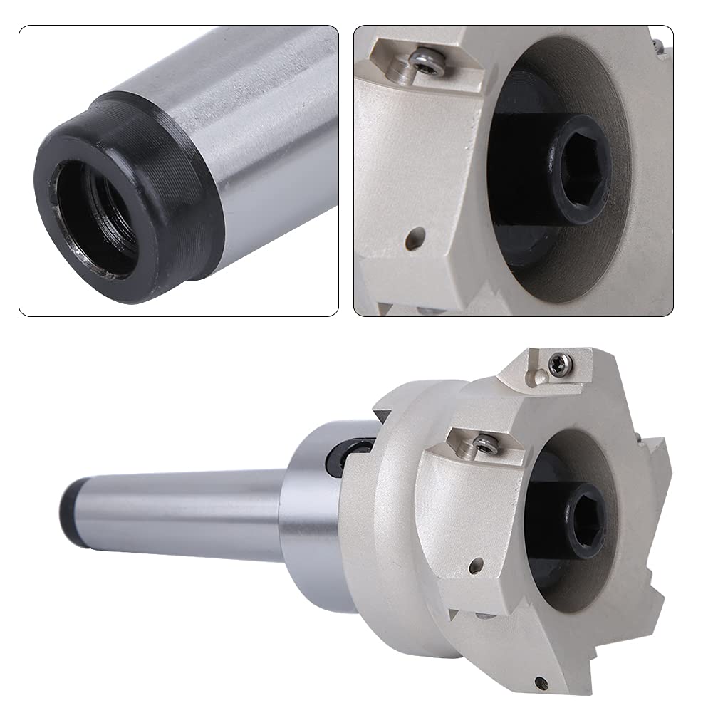 FMB27 Spannzangenhalter, CNC-Fräshalter mit 80 Planfräser und 10 Stück 1604APMT-Einsätzen, Ersatz von Frästeilen für Benutzer von CNC-Fräsmaschinen (#2)