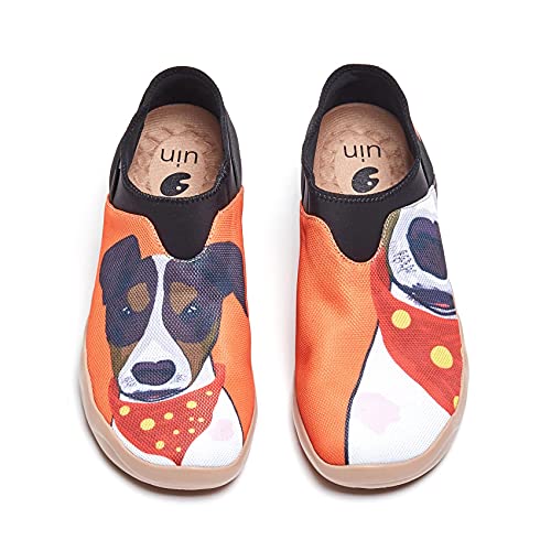 UIN Men's Casual Walking Travel Shoes Slip On Mesh Loafers Lightweight Comfort Air Painted Flats Verona