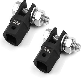 Dr.Roc 2pcs Scissor Jack Adapter for 1/2 Inch Drive Impact Wrench or 13/16 Inch Lug Wrench or Power Drills, Scissor Jack Drill Adapter for Impact Drills Socket Automotive Jack RV Trailer Leveling Jack