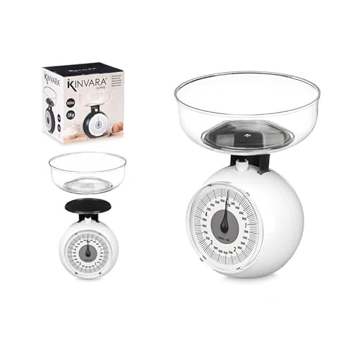 Báscula De Cocina Mecánica Con Recipiente Medidor Desmontable - Capacidad Hasta 5 Kg Báscula Analogica - Facil De Usar Para Pesar Alimentos, Liquidos No Necesita Pilas 1.1 Litros Báscula De Cocina Mecánica Con Recipiente Medidor Desmontable - Capacidad Hasta 5 Kg Báscula Analogica - Facil De Usar Para Pesar Alimentos, Liquidos No Necesita Pilas 1.1 Litros