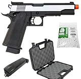 HI-CAPA 5.1 Green Gas Airsoft Pistol Dual Color Free Speed Loader BBS and Gun Case [Airsoft Blowback