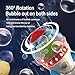 Rocket-Shaped Bubble Machine for Kids & Pets - Dual Powerful Bubble Outlets, Automatic 360° Rotation, Adjustable LED Lights & Music – Ideal for Indoor/Outdoor Birthday Parties