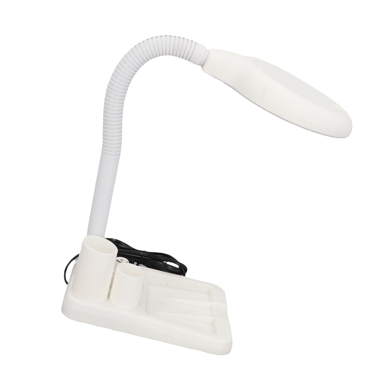 Loupe à LED avec Lumière, Loupe 5X 10X avec 36 Lumières LED Lampe de Table en Verre Grossissant Réglable pour un Travail Rapproché Blanc(blanche)