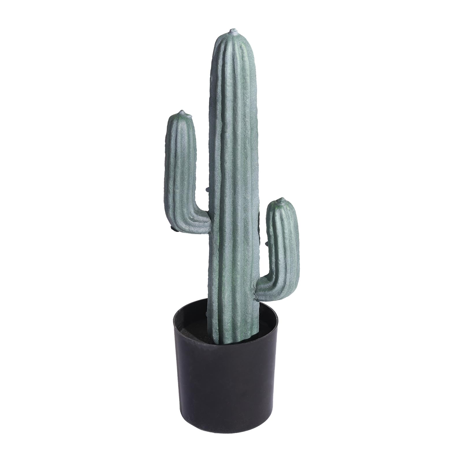 Artificial Cactus Plants Fake Cactus 15inches Tall Faux Cactus Plants in Plastic Pots for Home Decor and Indoor Use 15''