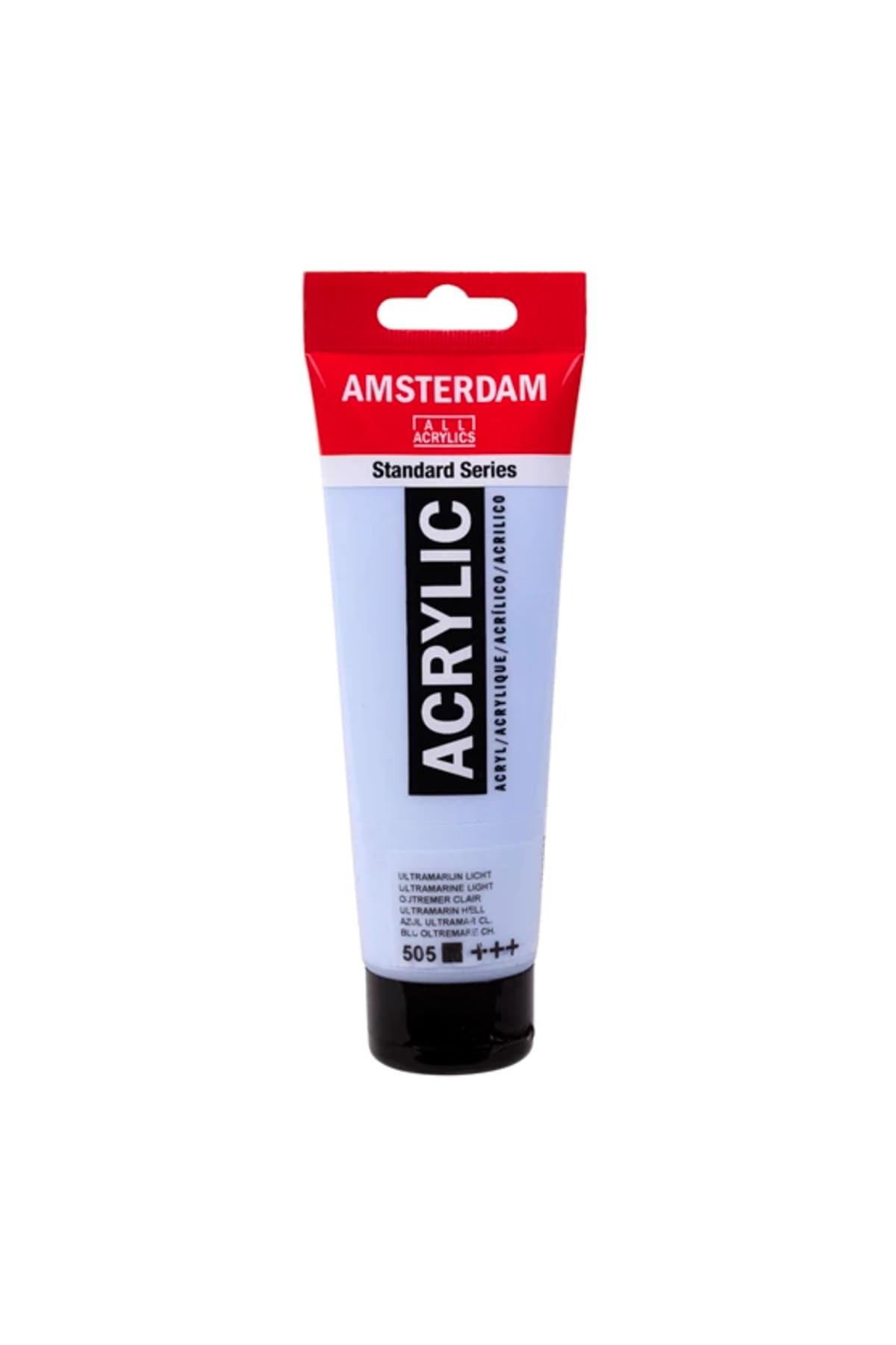 Amsterdam Standard Series Acrylic Paint Ultramarine Light (505) - 120ml Tube, Opaque, High Lightfastness, Satin Finish, Versatile Medium Viscosity for Various Surfaces