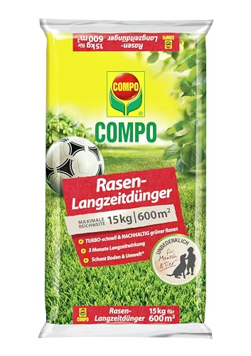 COMPO Rasendünger mit 3 Monaten Langzeitwirkung für Frühjahr und Sommer...