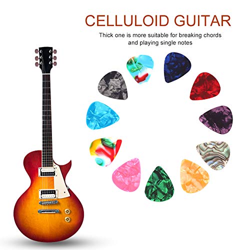 médiators de guitare, porte-médiators de guitare 50pcs médiators de guitare en celluloïd médiators 0,46 mm 0,7 mm… - Les Beatles, Paul McCartney, John Lennon, RIngo Starr, George Harrison médiators de guitare, porte-médiators de guitare 50pcs médiators de guitare en celluloïd médiators 0,46 mm 0,7 mm… – Image 4