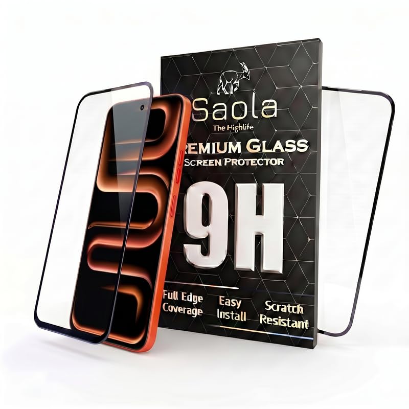 Image of Saola HD+ Oleophobic Tempered Glass For Infinix Note 60 Pro (Pack Of 2) with Hassle-less Installation Kit. Full screen Coverage. 6.78 inch