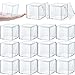 Clear Acrylic Plastic Square Cube Small Acrylic Box with Lid Storage Mini Acrylic Boxes Square Display Box Organizer Containers for Candy Pill, Tiny Jewelry, Gifts, 2.56 x 2.56 x 2.56 Inch (26 Pieces)