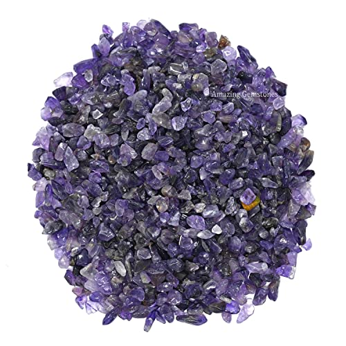 Image of Amazing Gemstone Amethyst Crystal Chips and Rocks - 1000+ Carat Bulk Aquarium Gravel, Small Tumbled Stone Chips and Tiny Crystals for Fish Tank Decoration (Natural AAA Grade Gemstones)
