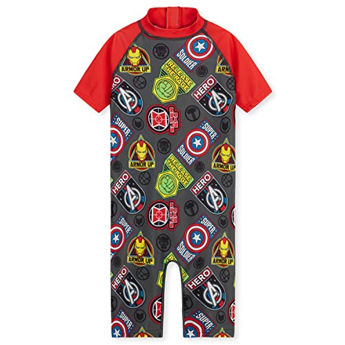 Marvel Badeanzug Kinder Jungen Spiderman Avengers Schwimmanzug Jungen...