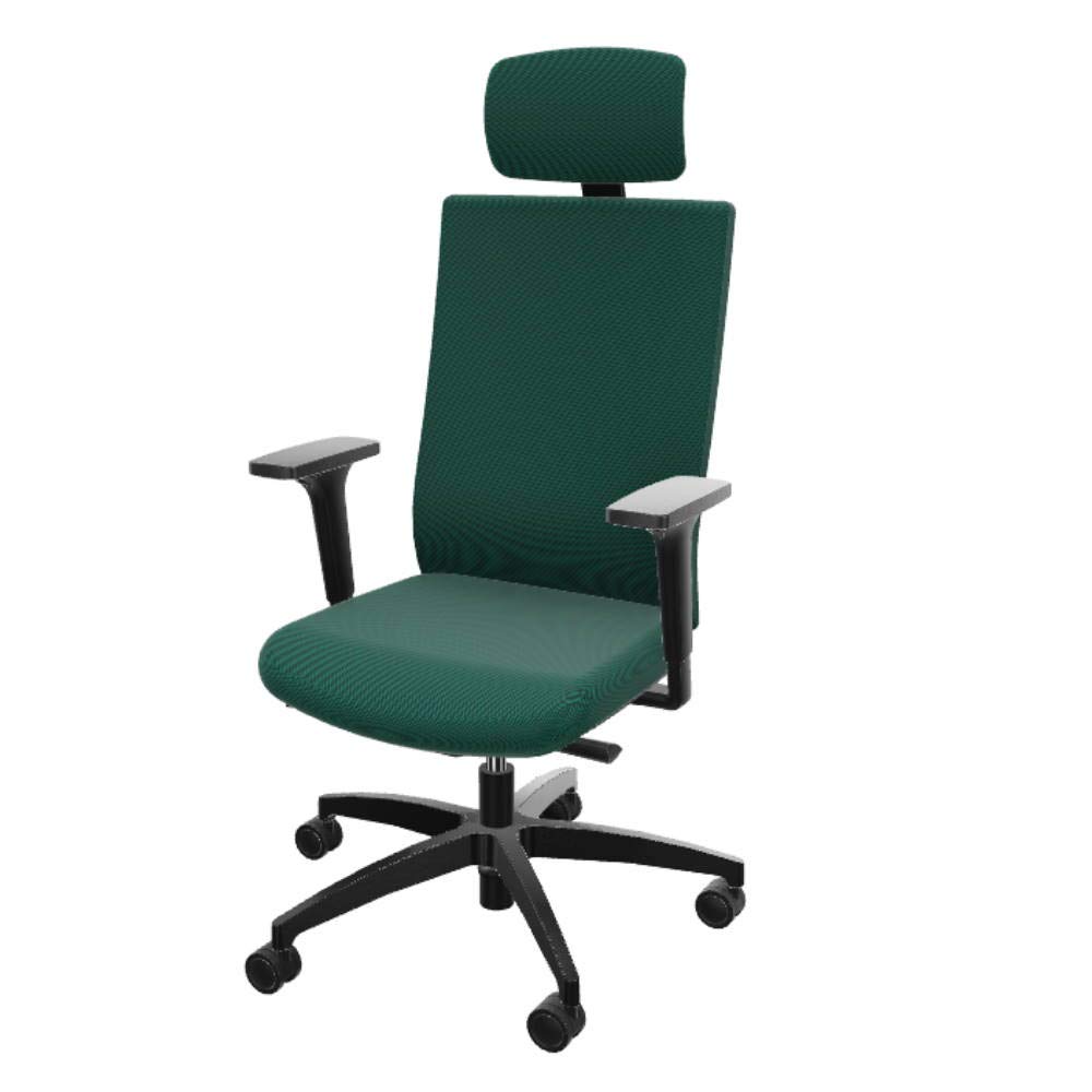 Otor Sedia Verde Schienale Alto Sedia da Ufficio con Supporto Collo Tavolo Seduta per Casa & Lavoro Boost Productivi
