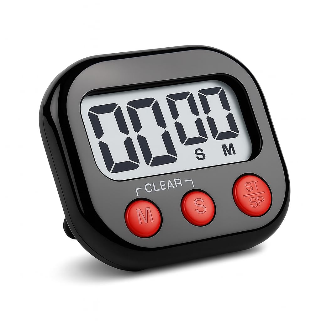 Timer Cucina Digitale Con Display Extra Large LED Da 7,4, 6