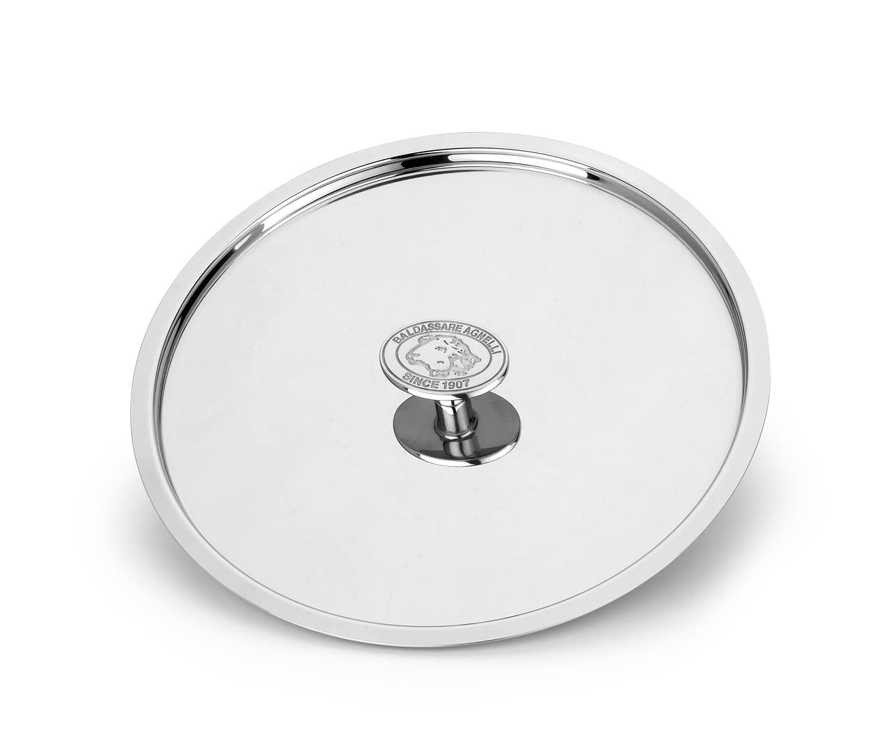 Pentole Agnelli Aluminium Inbox 1907 Lid With Steel Bridge, Diameter 36 Cm., Colour - Silver
