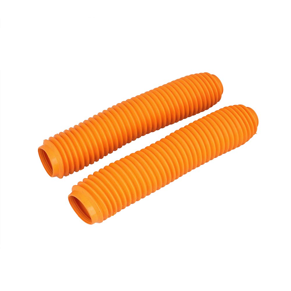 Motorrad-Gabelgamasche Uniwersalne gumowe osłony przedniego widelca motocyklowego pasujące do HONDA YAMAHA KTM KAWASAKI SUZUKI EXC SX XC XCF SXF CR CRF YZ DRZ(Orange)