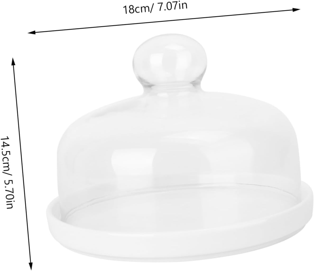 1 Set Round Cake Tray with Transparent Cover Food Cover for Cakes Desserts and Pastries Protective Lid to Keep Your Food Clean and Fresh