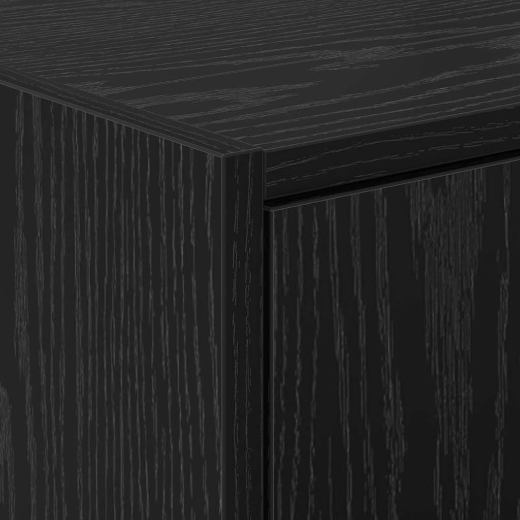 vidaXL Cabinet de Salle de Bain Chêne Noir 63 x 29 x 55 cm