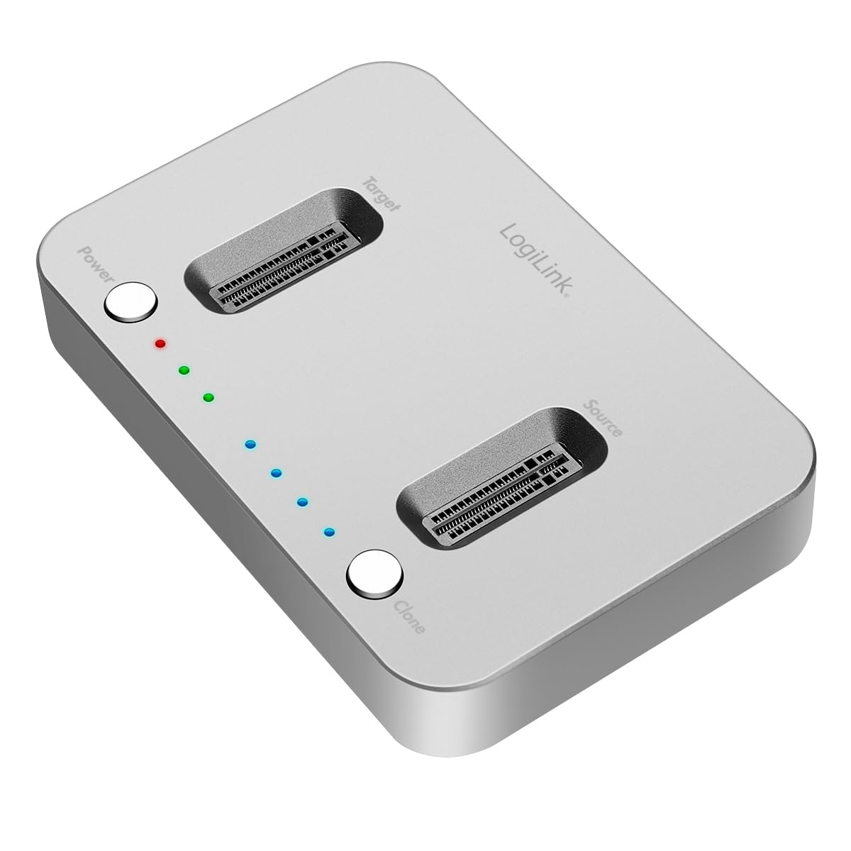 Ecco il testo alt text generato:

logilink qp0033 docking station per ssd nvme offline clone