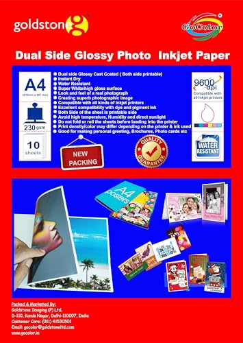 Image of GoColor Dual Side Inkjet Paper Variations (DUAL GLOSSY 230GSM A4X10)