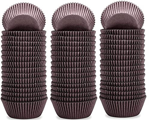 Image of Jamboree 500pcs Cupcake Liners, Cupcake Wrappers, Disposable Cupcake Paper Baking Cups for Cake Balls, Muffins, Cupcakes and Candies. (Assorted Bright Colors) (1500, Brown)
