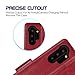 Arae Wallet Case for Samsung Galaxy Note 10 Plus/Note 10 Plus 5G PU Leather flip Cover [Stand Feature] with ID&Credit Cards Pocket for Galaxy Note 10 Plus/Note 10 Plus 5G 6.8 inch (Wine Red)