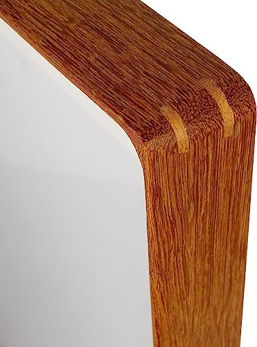 Zibrelte Natural Wood 12X18 Frame, Real Teak Wood 12X18 Poster Frame With Mat For 11X17 thumb #3