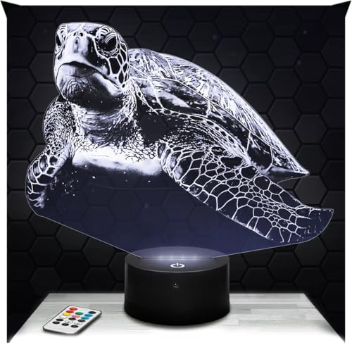 Lampephoto.fr - Lampada 3D di Tartaruga, Decorazione Animale Marino Rettili, Idea Regalo Uomo Donna oggetto Tartaruga Luce Notturna Adulto Decorazione Camera, Idea Regalo Natale Originale TOP