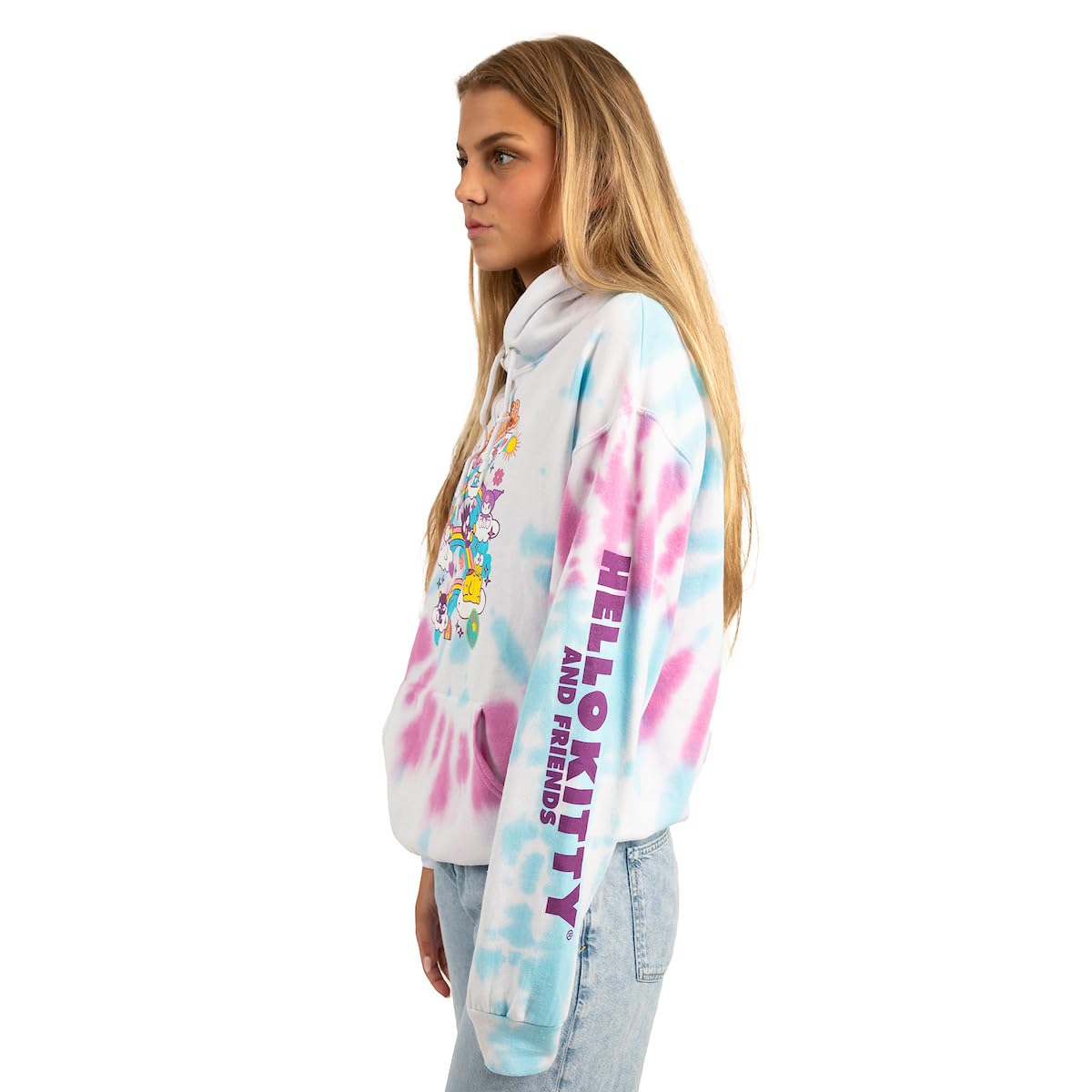 Hello Kitty Characters Spiral Wash - Sudadera con capucha para mujer