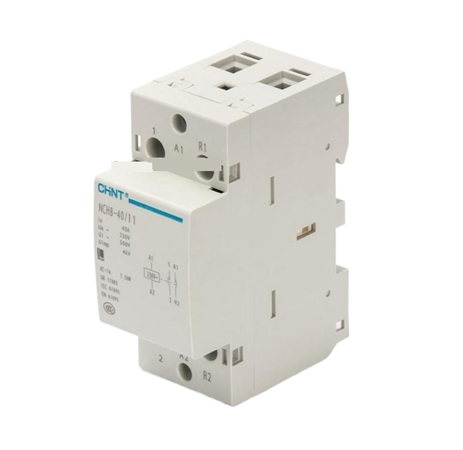 NCH8-40 Modułowa stycznik do gospodarstwa domowego AC 220 V 230 AC 50/40 A 1 samozamykacz 2 (Nch8-40a-02 2nc)