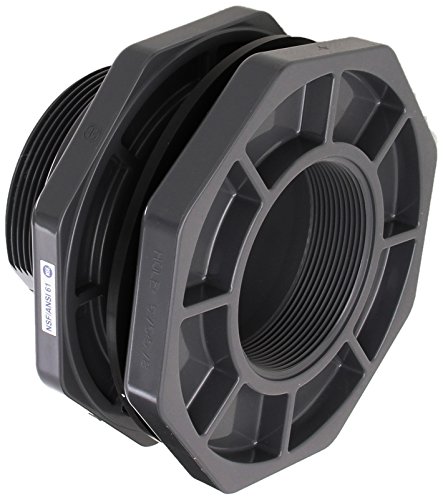 HAYWARD POOL PRODUCTS BFA1040TFS BFA Series PVC Bulkhead Fitting for Pools, 4-Inch